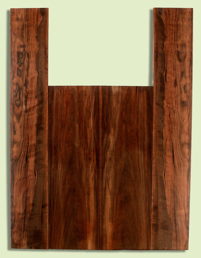 Hawaiian Ohia Acoustic B&S set, Classical,  2 panels, each  0.18" x 7.635" x 24.25" and 2 sides 0.18" x 5.75" x 35.75" S2S