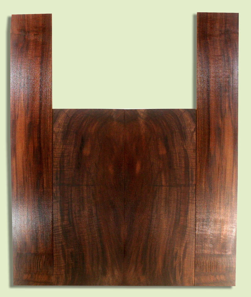 Walnut Acoustic B&S, Good Figure,   2 panels, each 0.18" x 9.125" x 23.375" and 2 sides 0.18" x 5.5" x 35.75" S2S