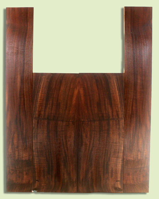 Walnut Acoustic B&S, Good Figure,   2 panels, each 0.18" x 8.75" x 23.125" and 2 sides 0.18" x 5.125" x 35.75" S2S