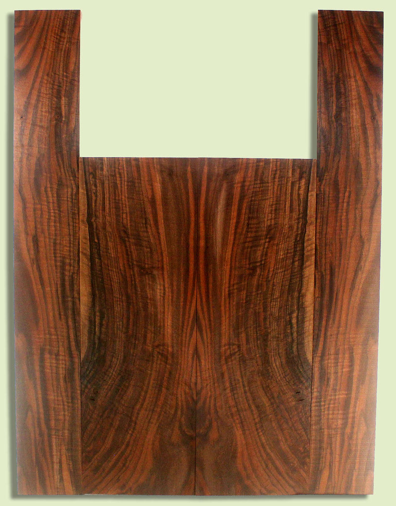 Walnut Guitar B&S set, Dreadnought, Outstanding Figure,  2 panels, each  0.18" x 8.5" x 24.875" and 2 sides  0.18" x 4.875" x 35.75"  S2S