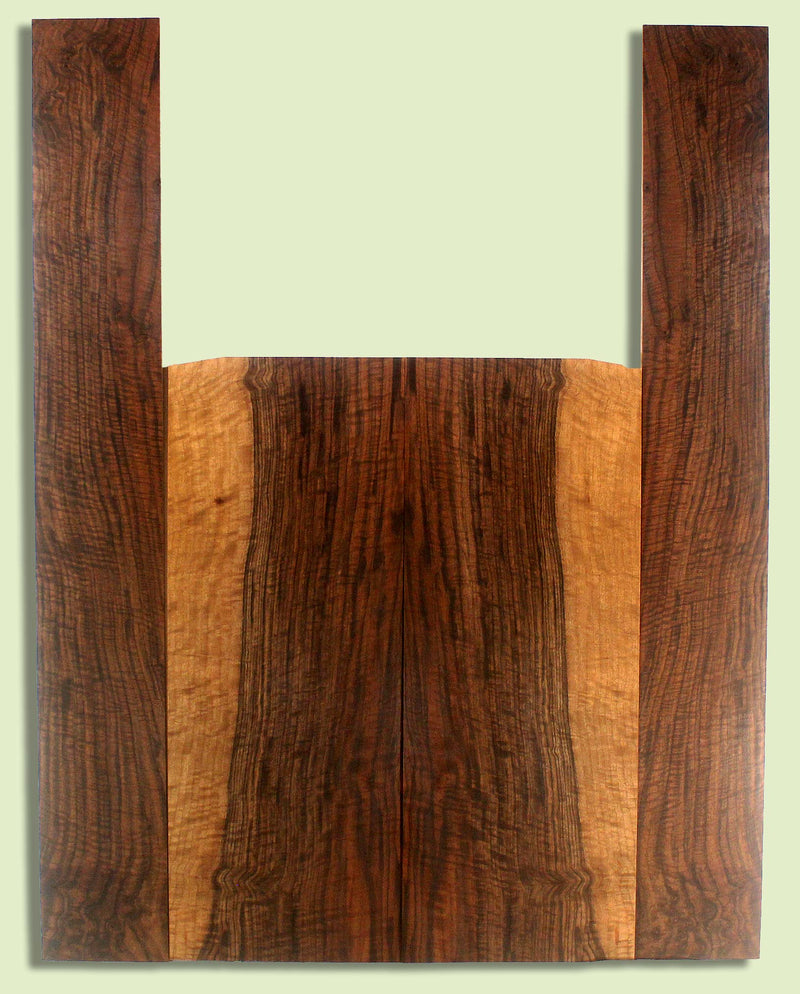 Walnut Guitar B&S set, Dreadnought, Outstanding Figure,  2 panels, each  0.18" x 8.875" x 23" and 2 sides  0.18" x 4.875" x 35.75"  S2S