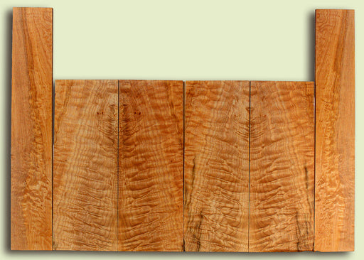 Maple 6 piece Top, Back, Sides, Baritone Ukulele,  Figured 