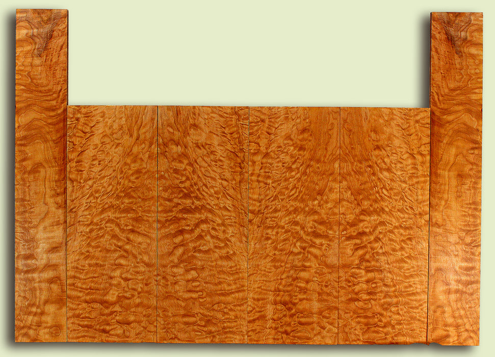 Maple 6 piece Top, Back, Sides, Baritone Ukulele,  Figured 