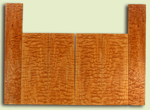 Maple 6 piece Top, Back, Sides, Baritone Ukulele, Figured 