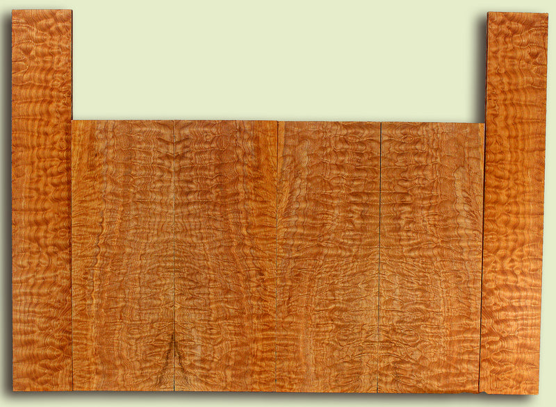 Maple 6 piece Top, Back, Sides, Baritone Ukulele, Figured 