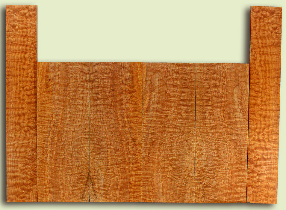 Maple 6 piece Top, Back, Sides, Baritone Ukulele, Figured 