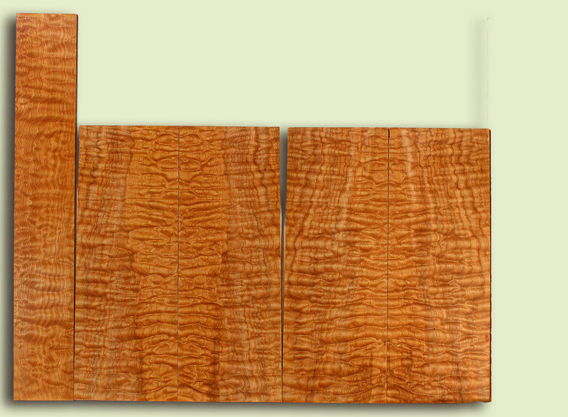 Maple 6 piece Top, Back, Sides, Baritone Ukulele, Figured 