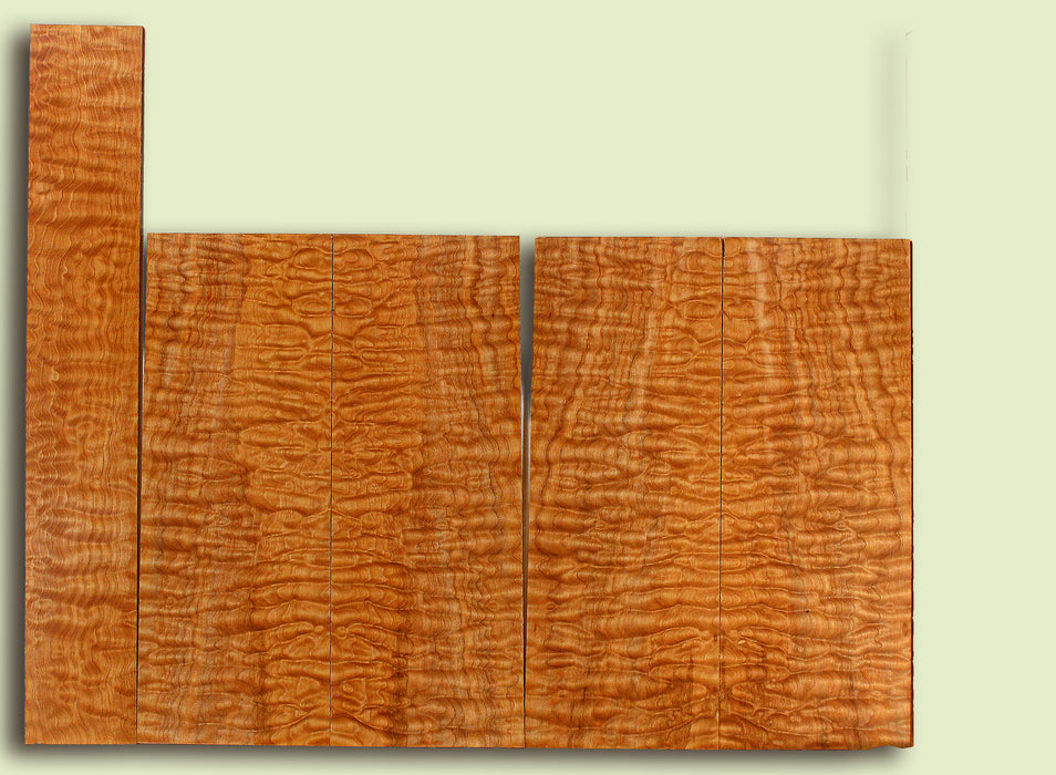 Maple 6 piece Top, Back, Sides, Baritone Ukulele, Figured 