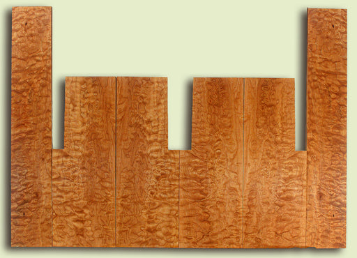 Maple 6 piece Top, Back, Sides, Baritone Ukulele, Figured