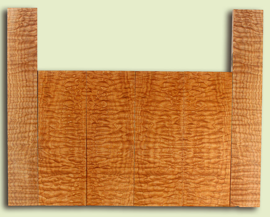 Maple 6 piece Top, Back, Sides, Baritone Ukulele, Figured 