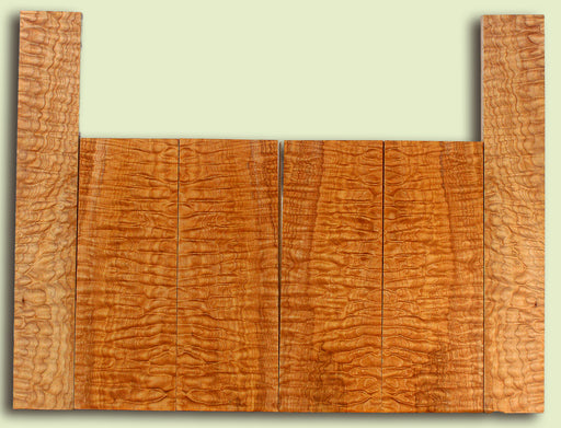 Maple 6 piece Top, Back, Sides, Baritone Ukulele, Figured 