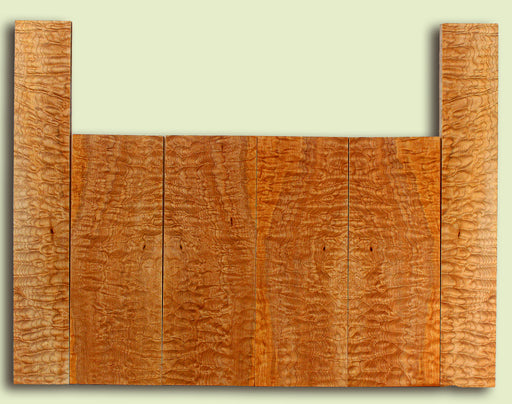 Maple 6 piece Top, Back, Sides, Baritone Ukulele, Figured