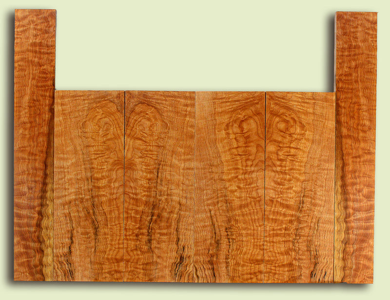 Maple 6 piece Top, Back, Sides, Baritone Ukulele, Figured 