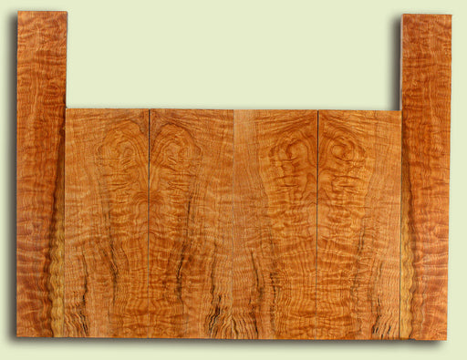 Maple 6 piece Top, Back, Sides, Baritone Ukulele, Figured 