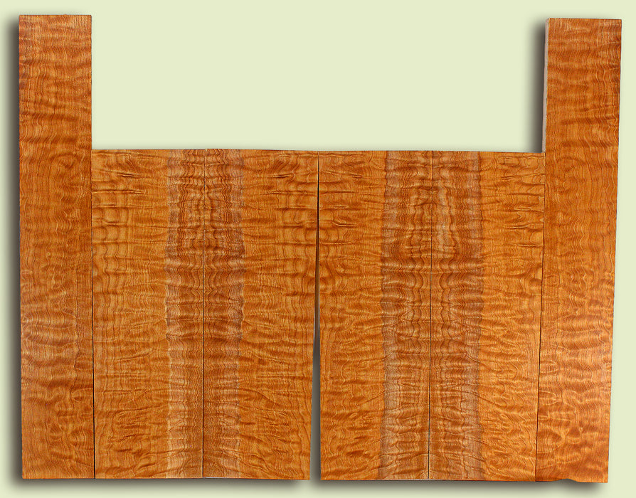 Maple 6 piece Top, Back, Sides, Baritone Ukulele, Figured 