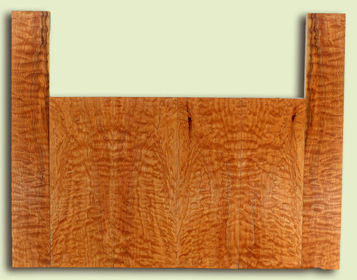 Maple 6 piece Top, Back, Sides, Baritone Ukulele, Figured, Bark inclusion out of layout   