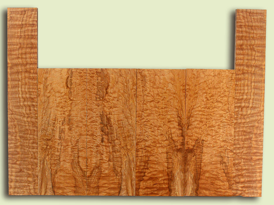 Maple 6 piece Top, Back, Sides, Baritone Ukulele, Figured 