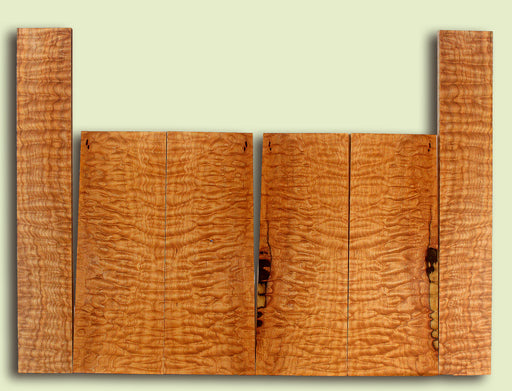 Maple 6 piece Top, Back, Sides, Baritone Ukulele, Figured   