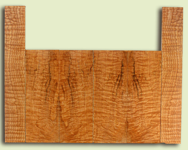 Maple 6 piece Top, Back, Sides, Baritone Ukulele, Figured 