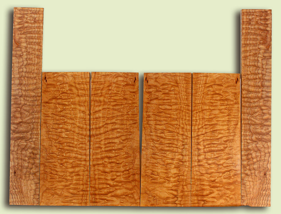 Maple 6 piece Top, Back, Sides, Baritone Ukulele, Figured 