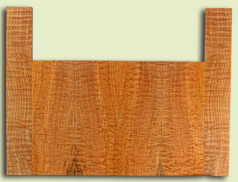 Maple 6 piece Top, Back, Sides, Baritone Ukulele, Figured 