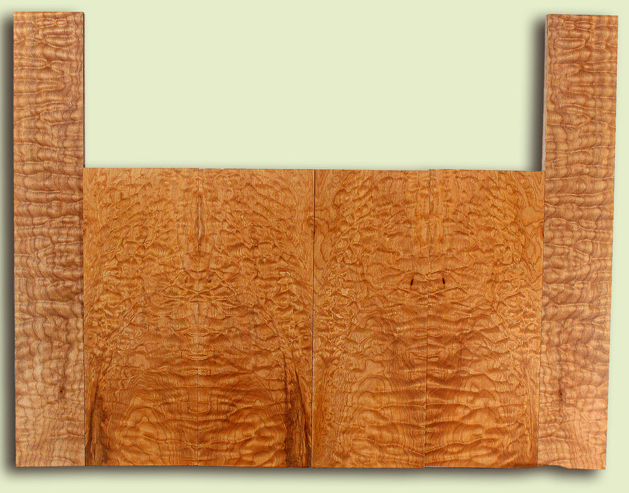 Maple 6 piece Top, Back, Sides, Baritone Ukulele, Figured 