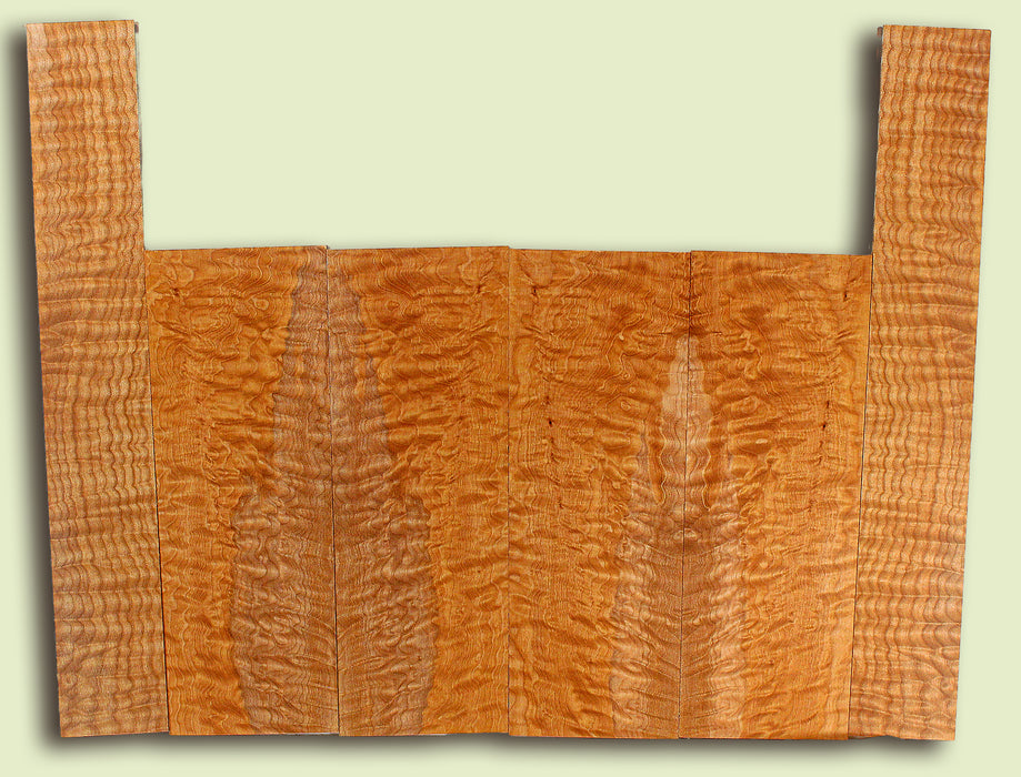 Maple 6 piece Top, Back, Sides, Baritone Ukulele, Figured 