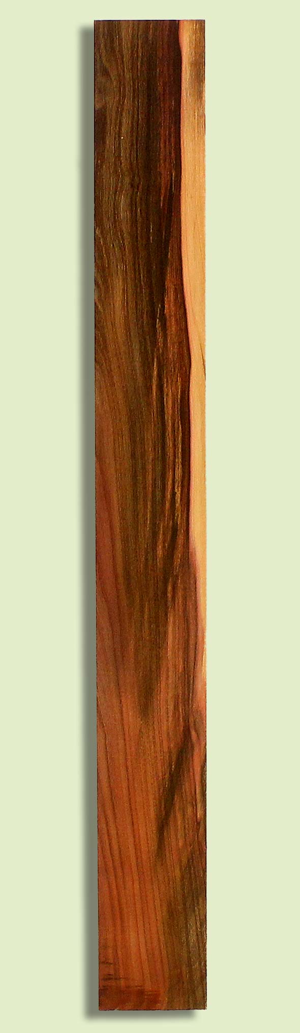 Pistachio Guitar Fingerboard, Grove Salvage,  1 piece 0.28" x 3.125" x 28.5"