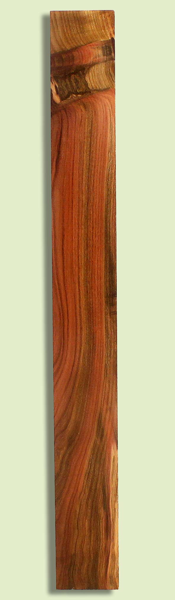 Pistachio Guitar Fingerboard, Grove Salvage,  1 piece 0.28" x 3.125" x 28.5"