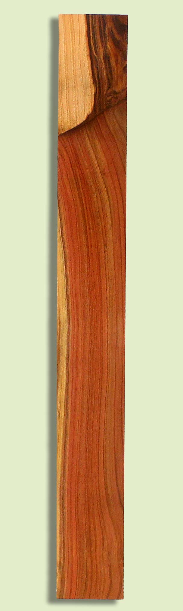Pistachio Guitar Fingerboard, Grove Salvage,  1 piece 0.30" x 3.25" x 28.5"