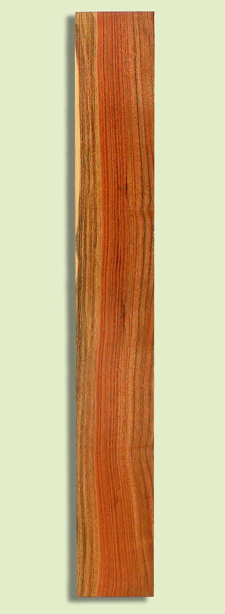 Pistachio Guitar Fingerboard, Grove Salvage,  1 piece 0.30" x 3.25" x 25"