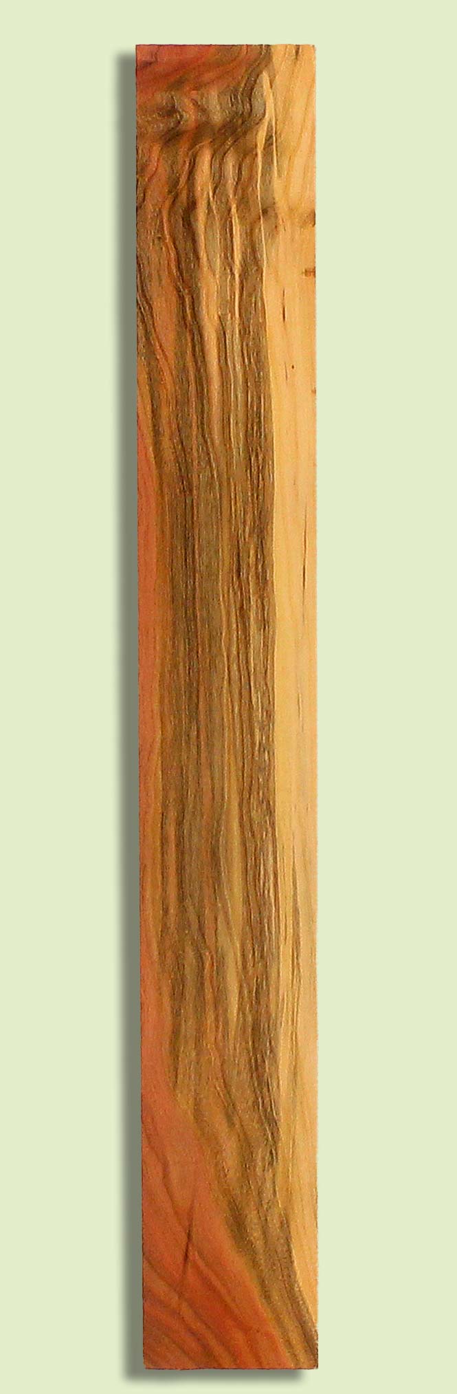 Pistachio Guitar Fingerboard, Grove Salvage,  1 piece 0.35" x 3.25" x 24"