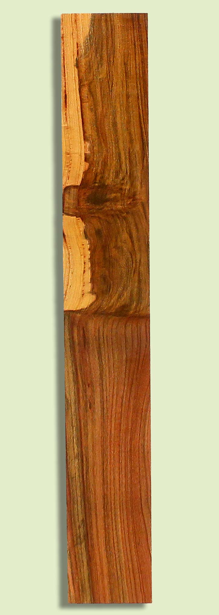 Pistachio Guitar Fingerboard, Grove Salvage,  1 piece 0.35" x 3.125" x 23"
