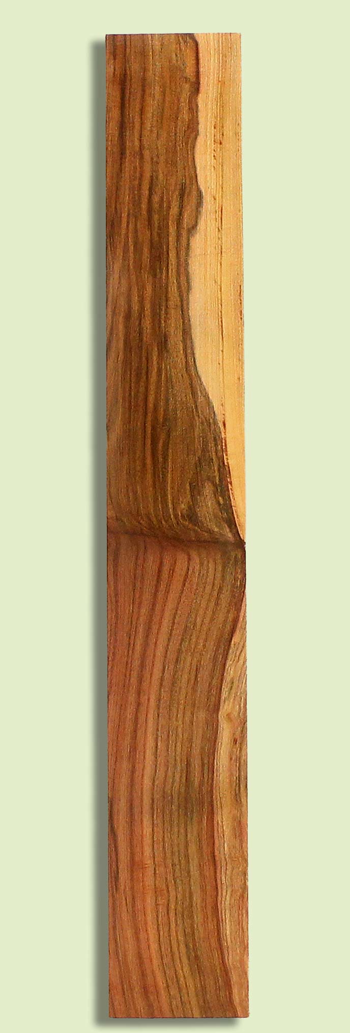 Pistachio Guitar Fingerboard, Grove Salvage,  1 piece 0.35" x 3.75" x 25.75"