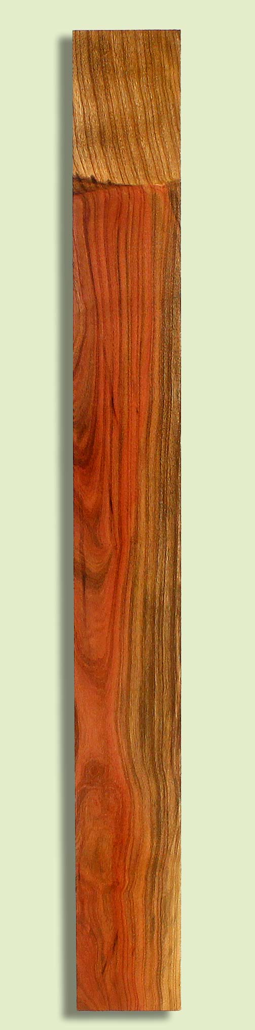 Pistachio Guitar Fingerboard, Grove Salvage,  1 piece 0.35" x 3.875" x 35.25"