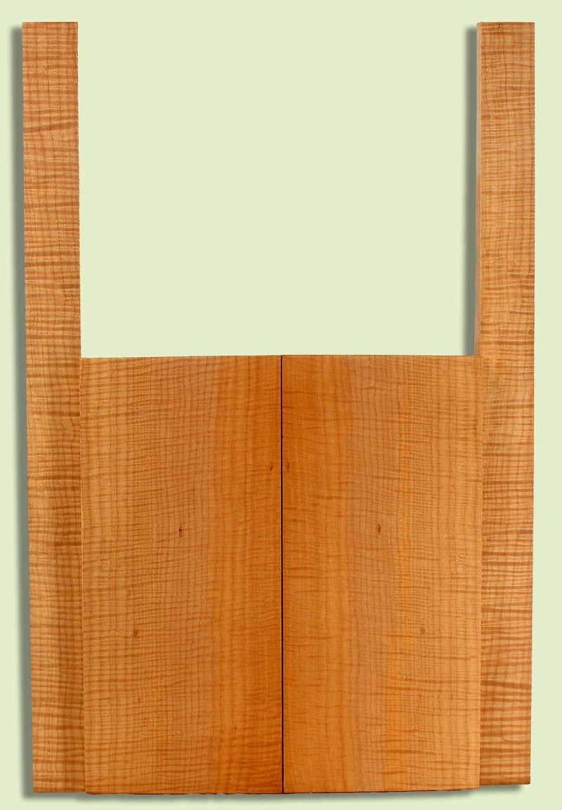 Maple Archtop Mandolin B&S, Good Figure,   2 panels, each 0.98" x 7.75" x 17.5" and 2 sides 0.15" x 2.125" x 30" S2S