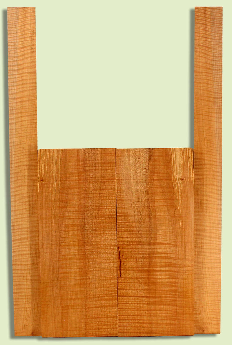 Maple Archtop Mandolin B&S, Good Figure,   2 panels, each 0.85" x 6.5" x 16.25" and 2 sides 0.16" x 2.375" x 28.5" S2S