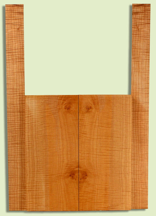 Maple Archtop Mandolin B&S, Good Figure,   2 panels, each 0.94" x 7.625" x 17" and 2 sides 0.16" x 2.625" x 30" S2S