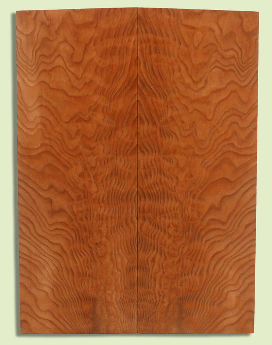Curly Redwood Ukulele Soundboad, Baritone,  2 panels, each 0.18" x 5.75" x 15.5" S2S