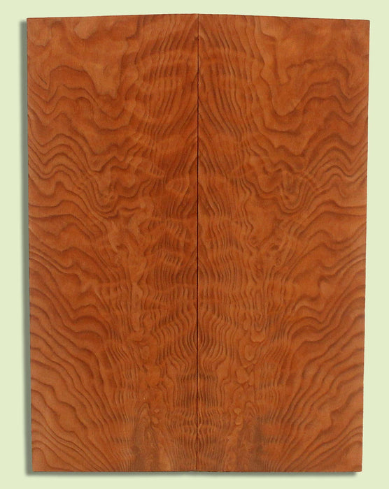 Curly Redwood Ukulele Soundboad, Baritone,  2 panels, each 0.18" x 5.75" x 15.5" S2S