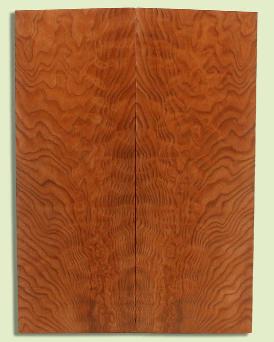 Curly Redwood Ukulele Soundboad, Baritone,  2 panels, each 0.18" x 5.75" x 15.5" S2S