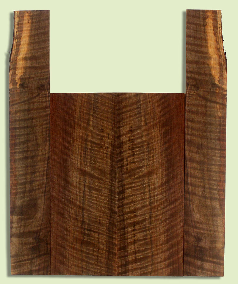 Walnut Ukulele B&S set, Baritone, Figured,   2 panels, each 0.18" x 5.75" x 16.25" and 2 sides 0.18" x 3.5" x 23.25" S2S