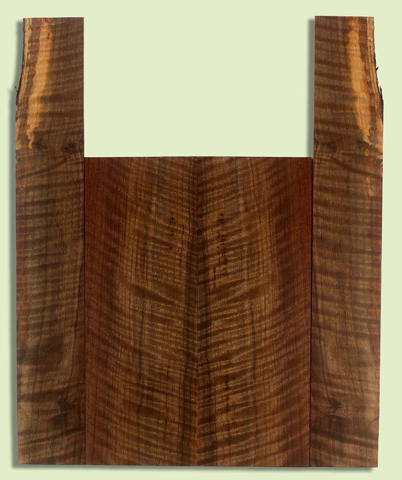 Walnut Ukulele B&S set, Baritone, Figured,   2 panels, each 0.18" x 5.75" x 16.25" and 2 sides 0.18" x 3.5" x 23.25" S2S