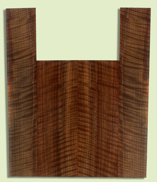 Walnut Ukulele B&S set, Baritone, Figured,   2 panels, each 0.18" x 5.5" x 16" and 2 sides 0.18" x 4" x 23.25" S2S