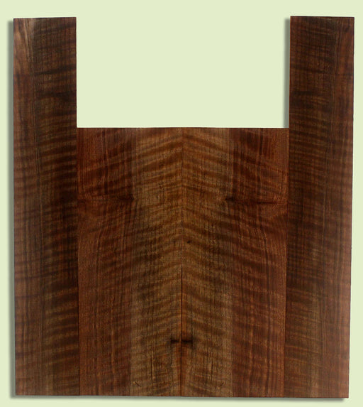 Walnut Ukulele B&S set, Baritone, Figured,   2 panels, each 0.18" x 6.25" x 16.25" and 2 sides 0.18" x 3.75" x 23" S2S