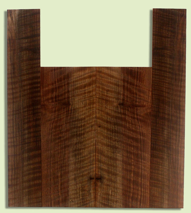 Walnut Ukulele B&S set, Baritone, Figured,   2 panels, each 0.18" x 6.25" x 16.25" and 2 sides 0.18" x 3.75" x 23" S2S