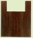 Walnut Ukulele B&S set, Baritone, Figured,   2 panels, each 0.18" x 5.75" x 16" and 2 sides 0.18" x 3.5" x 22.75" S2S