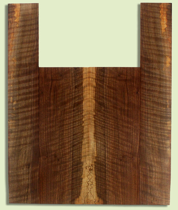 Walnut Ukulele B&S set, Baritone, Figured,   2 panels, each 0.18" x 5.75" x 16" and 2 sides 0.18" x 3.5" x 23.25" S2S