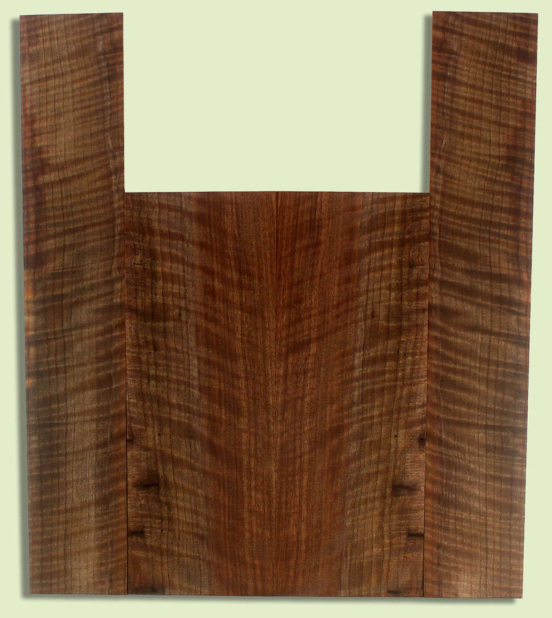 Walnut Ukulele B&S set, Baritone, Figured,   2 panels, each 0.18" x 6" x 16" and 2 sides 0.18" x 4" x 23.25"S2S