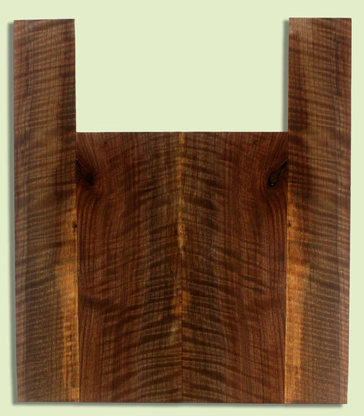 Walnut Ukulele B&S set, Baritone, Figured,   2 panels, each 0.18" x 6.25" x 16.25" and 2 sides 0.18" x 3.75" x 23" S2S